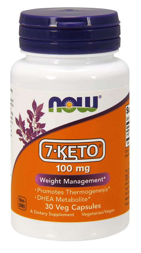 NOW Supplements, 7-Keto (DHEA Acetate-7-one) 100 mg, Weight Management ...