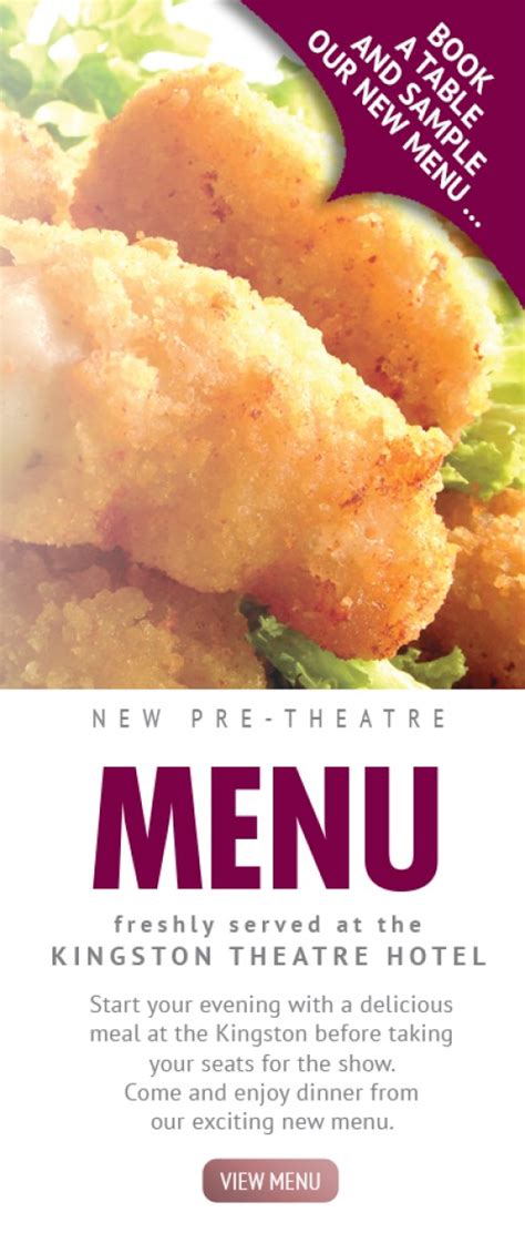 Hull New Theatre Dining │ Kingston Theatre Hotel