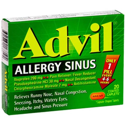 Advil Allergy Sinus - Medicinas y Su Uso