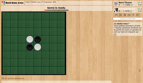 Tutorial reversi - Board Game Arena