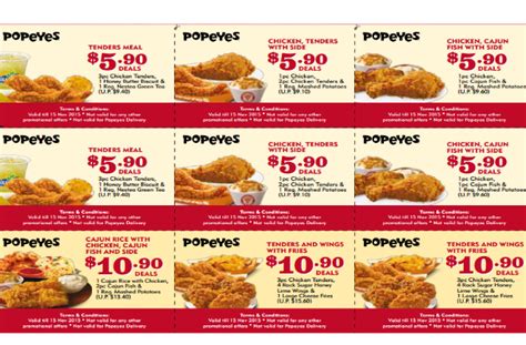 Popeyes: Dine-in Coupons Deals (1 Oct - 15 Nov 2015) | MoneyDigest.sg