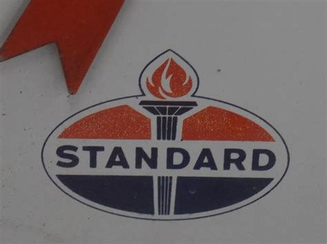 Standard Oil w/Logo Large Round Therometer | #4552379183