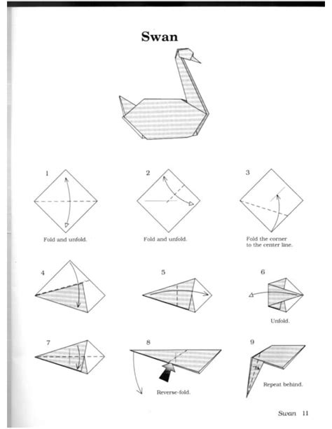 a origami swan