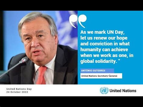 UN Day 2022, Secretary-General António Guterres message - YouTube