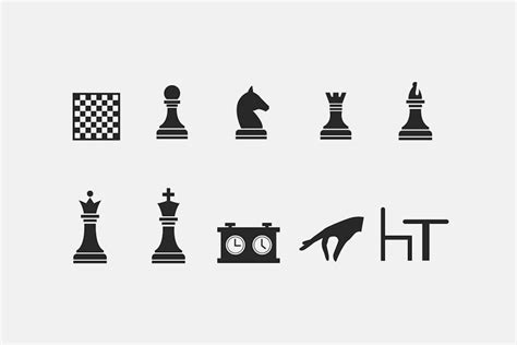 15 Chess Icons - Design Template Place