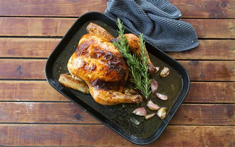 Roast Chook with Garlic and Verjuice Recipe | Maggie Beer