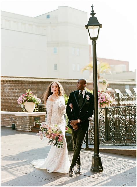 Luxury Charleston Wedding Photographers - Mills House Rooftop Wedding