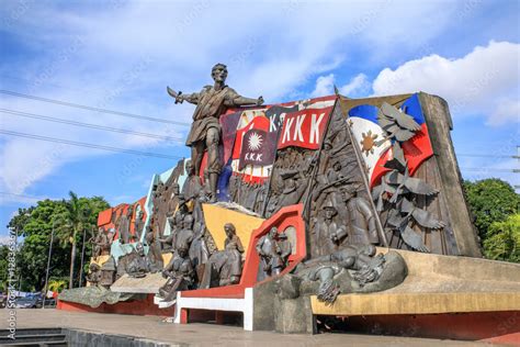 Katipunan (abbreviated to KKK) monument in Manila, Philippines Stock ...