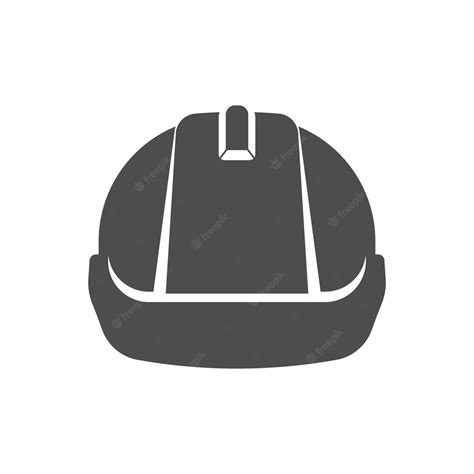 Premium Vector | Safety construction helmet icon front view ...