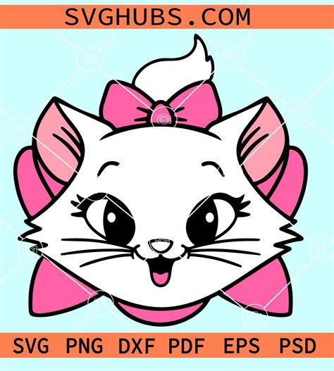 Marie Disney Cat SVG, Marie the kitten SVG, Disney Character SVG