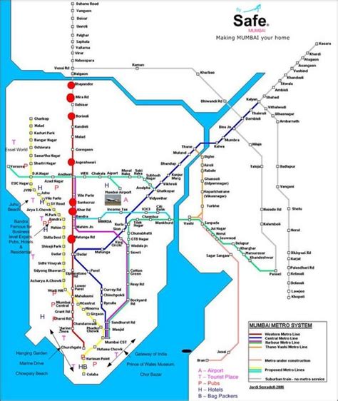 Mumbai Metro System Map - Mumbai India • mappery