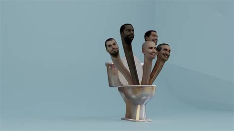 skibidi toilet toilet mens 3D model rigged | CGTrader