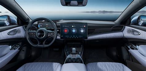 Interior Of The BYD Seal EV Sedan Unveiled With A Giant Floating Screen