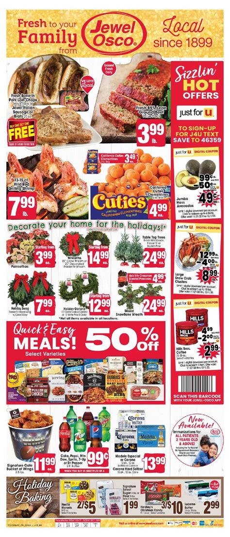 Jewel Osco Weekly Ad 11/27/20 - 12/1/20 Sneak Peek Preview | Weekly ads ...