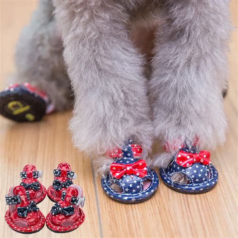 Newest Shoes For Dogs Bows Crown Bling Pets Summer Spring Pets ...