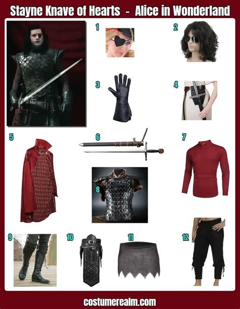 How To Dress Like Stayne Knave Of Hearts Guide For Cosplay & Halloween