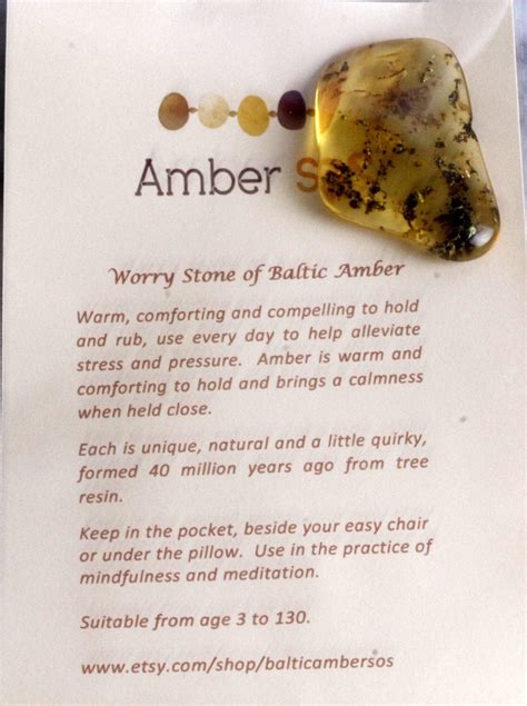 Worry Stone Stress Relief Smooth Rubbing Meditation Stone | Etsy