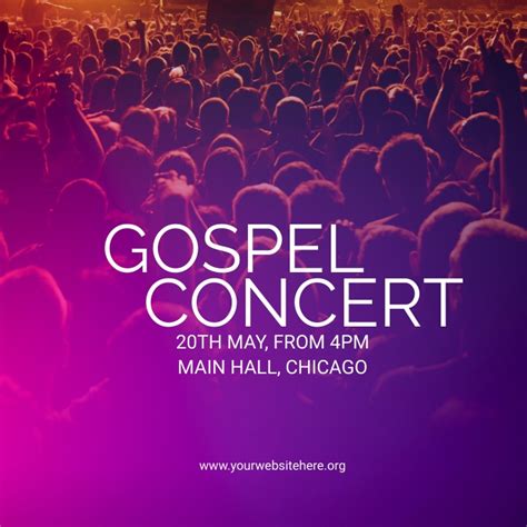 Copy of gospel concert | PosterMyWall