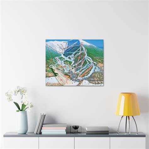 Arizona Snowbowl Trail Map Canvas Poster AZ Ski Resort - Etsy