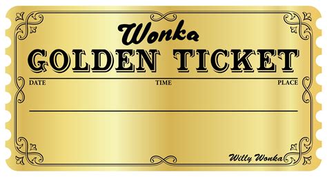 Editable Wonka Golden Ticket - 10 Free PDF Printables | Printablee ...