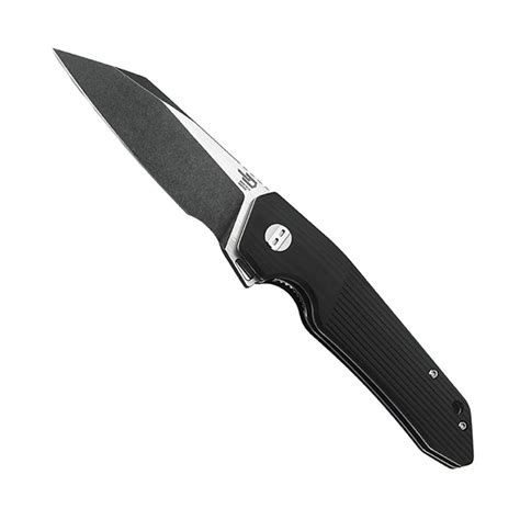 Bestech Knives Barracuda Black G10 Folding Knife, Satin/Black ...