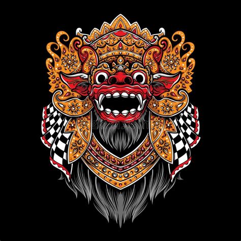 Vector Barong bali stock illustration. Illustration of barong - 235447784