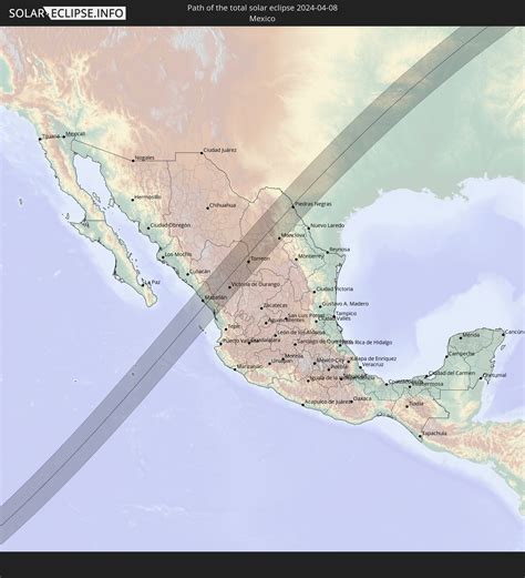 Eclipse 2024 Map Mexico - Tera Abagail