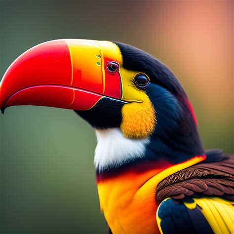 Lexica - Toucan with a red beak