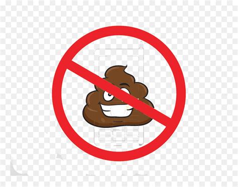 No Poop Emoji Sign, HD Png Download - vhv