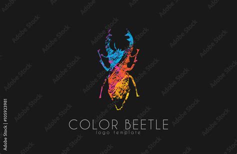 Beetle logo. Color beetle logo design. Creative logo. Stock Vector ...