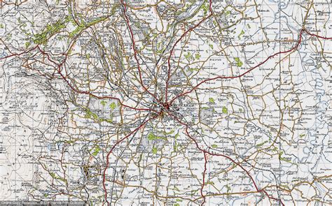 Historic Ordnance Survey Map of Wrexham, 1947