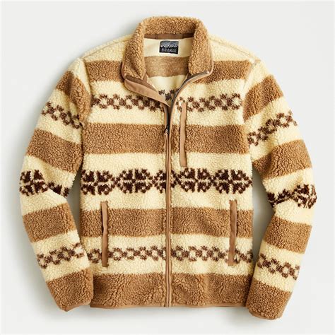 J.Crew Nordic Sherpa Fleece Jacket in Natural for Men - Lyst