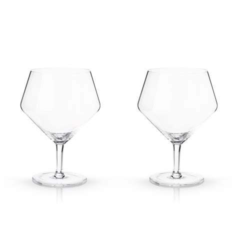 Faceted Crystal Gin & Tonic Glasses (Set of 2) - The VinePair Store