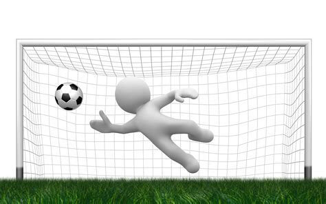 goal post with goalkeeper - Clip Art Library