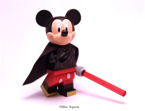 Items similar to Mickey Mouse Star Wars Dark Lord of the Sith Lego ...