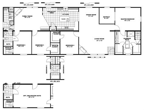 Mobile Home Floor Plans With Two Master Suites - floorplans.click