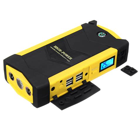 New 4USB Car Jump Starter 82800mAh Jump Starter Battery Pack Portable ...