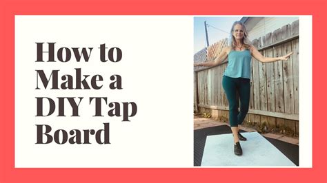 How to Make a DIY Tap Dance Board - YouTube