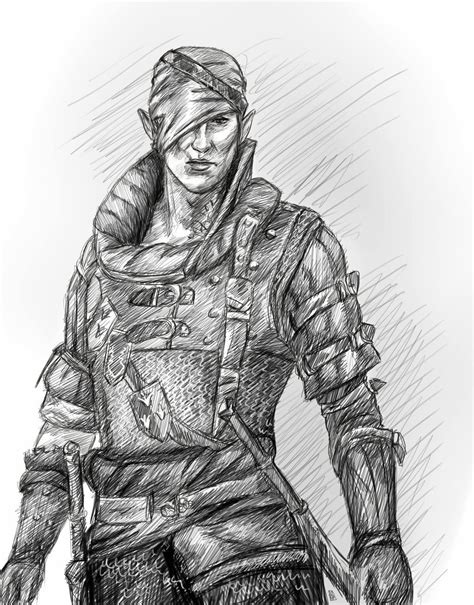 Iorveth 2 sketch by shersann on DeviantArt | Sketches, Witcher art, The ...