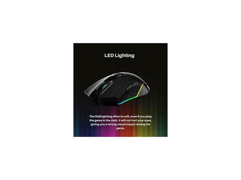 HP Wired Gaming Mouse LED RGB Backlit Adjustable 6200 DPI 6 ...