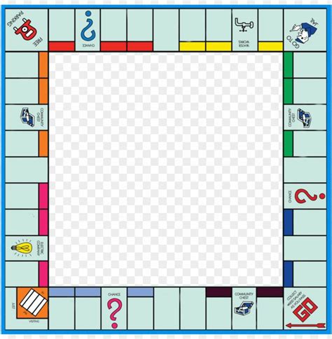 free PNG monopoly blank frame photoframe game gameboard boardgam ...