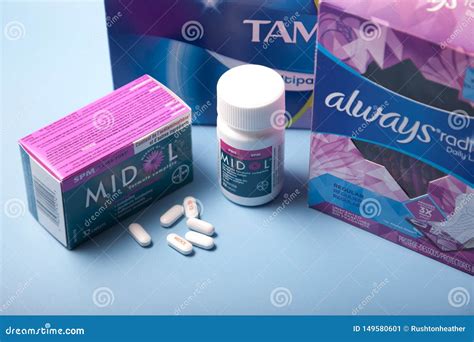 Period Pain Relief and Supplies Editorial Photo - Image of medical ...