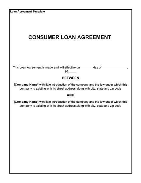 40+ Simple Loan Agreement Templates [FREE] ᐅ TemplateLab