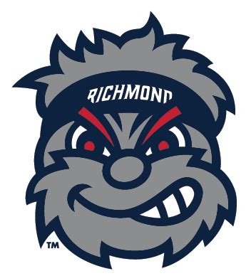 the richmond university logo is shown in grey and red with an angry ...