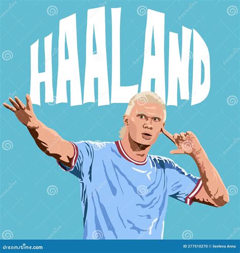 Erling Haaland Manchester City 2023 Editorial Image - Illustration of ...