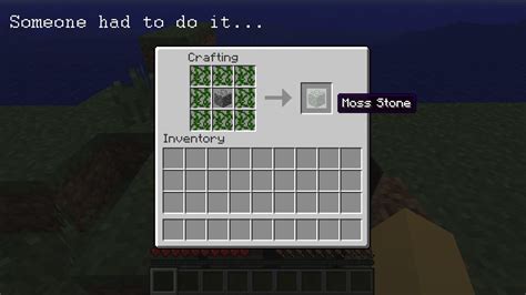 Craftable Moss Stone Mod - DISCONTINUED Minecraft Mod