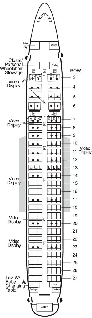 American Airlines Aircraft Seatmaps - Airline Seating Maps and Layouts