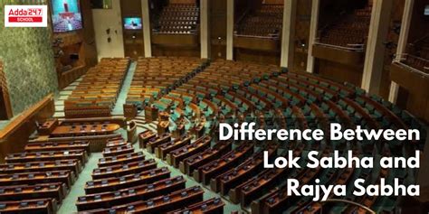 Difference Between Lok Sabha and Rajya Sabha for Class 8