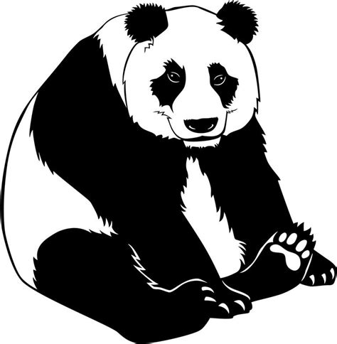 Free Black And White Panda Clipart, Download Free Black And White Panda ...