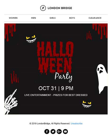 Halloween Email Template For Fun Halloween Parties